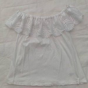 Off Shoulder White Top